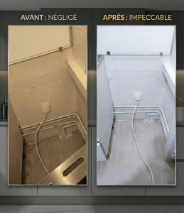 Photo de galerie - L'hygiène ne s'arrête pas aux surfaces visibles. Nous intervenons dans les recoins les plus difficiles d'accès pour éliminer les graisses incrustées et l'encrassement accumulé au fil du temps