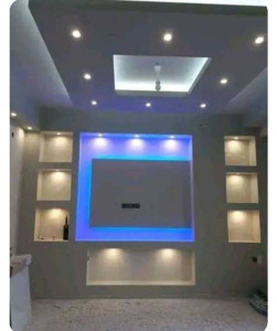 Photo de galerie - Créations et pose BA13 et peinture 