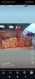 Photo de galerie - Portail bois et métal 