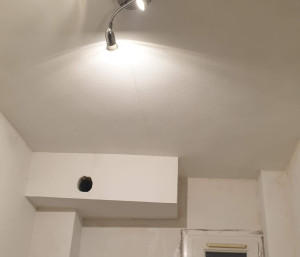 Photo de galerie - Pose de toile de verre plus peinture 