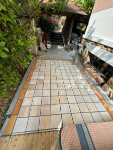 Photo de galerie - Une belle terrasse faite par les équipes de ARS GRANİTO 