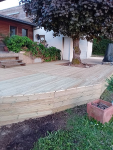 Photo de galerie - Terrasse sur lambourde
