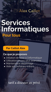 Photo de galerie - Affiche proposition service informatique