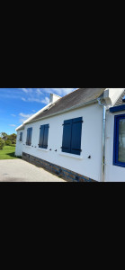 Photo de galerie - Remplacement des gouttières zinc sur Lampaul-Plouarzel