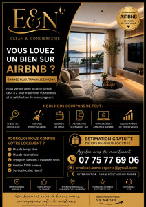 Photo de galerie - Flyer E&N Clean et Conciergerie 