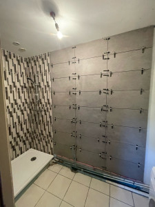 Photo de galerie - Pose de Carrelage + rénovation salle de bain 