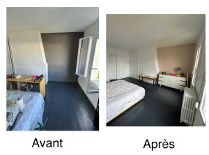 Photo de galerie - Peinture plafond et murs. 