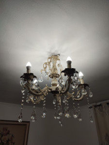 Photo de galerie - Lustre que jai mis moi meme.