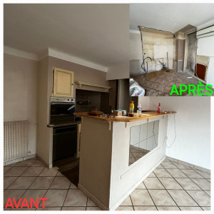 Photo de galerie - Démolition et enlèvement d’une cuisine entière. 