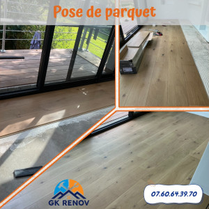 Photo de galerie - Pose de parquet - vinyle PVC