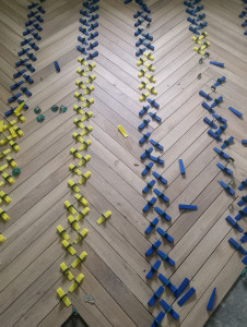 Photo de galerie - Pose de carrelage en chevron 