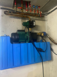 Photo de galerie - L’installation d’un surpresseur ( gestionnaire eau de pluie)