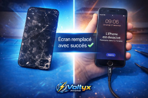 Photo de galerie - Remplacement écran iPhone 8 sur Narbonne 