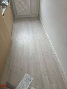 Photo de galerie - Pose d un parquet et d isolant 