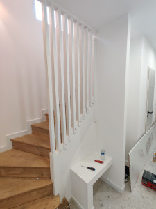 Photo de galerie - Remplacement d'un claustra et embellissement d'une entrée de maison (avant)