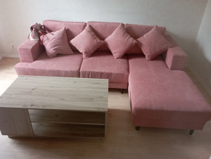 Photo de galerie - Montage d'une table basse et un canapé d'angle 