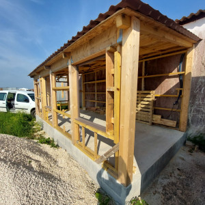 Photo de galerie - Fabrication cabane en bois 