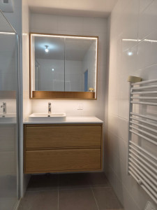 Photo de galerie - Montage meuble de salle de bain 