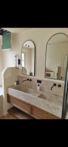 Photo de galerie - Rénovation complète de une salle de bain avec des jolies corps en castré 