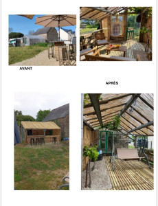 Photo de galerie - Transformation d'une ancienne serre en paillote 
