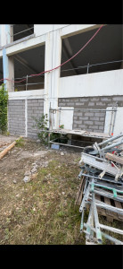 Photo de galerie - Remplissage en agglo.