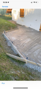 Photo de galerie - Création d’une dalle plus spot encastrés 