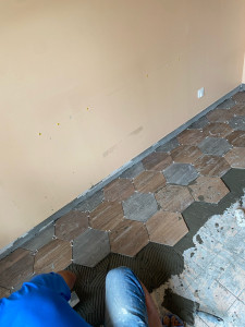 Photo de galerie - Pose de carrelages de toutes formes et dans toutes les dispositions 