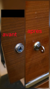 Photo de galerie - Changement serrure boîte aux lettres 