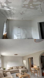 Photo de galerie - Enduit complet /peinture 