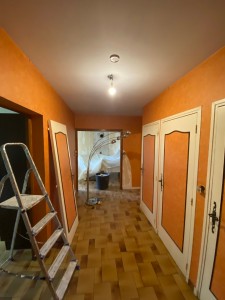 Photo de galerie - Rénovation complète du sol au plafond pour ce couloir