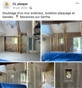 Photo de galerie - Plâtrerie - Murs - Plafonds