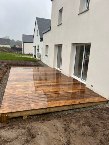 Photo de galerie - Mise en place d’une terrasse bois 