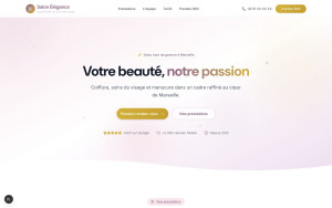 Photo de galerie - Exemple de site avec thème : Salon de beauté