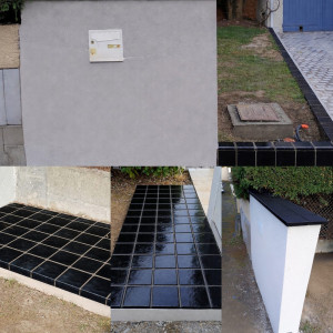 Photo de galerie - Carlage et enduit.