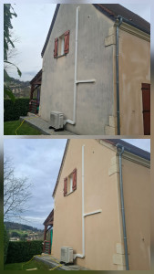 Photo de galerie - Nettoyage des façades les traitements hydrofuge sur sarlat