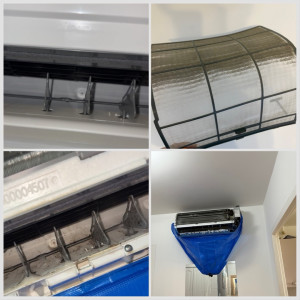 Photo de galerie - Nettoyage et désinfection d’une unité ce climatisation 