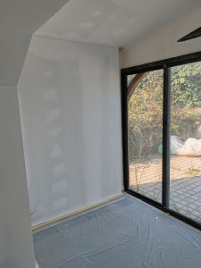 Photo de galerie - Peinture sous couche impression sur placo