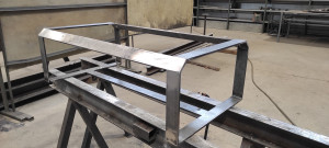 Photo de galerie - Table basse salon de jardin en acier 