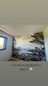 Photo de galerie - Pose papier peint 