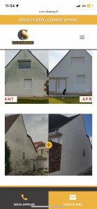 Photo de galerie - Nettoyage et peinture de façade et toiture