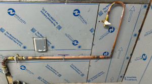 Photo de galerie - Installation alimentation gaz en cuivre avec raccordement 