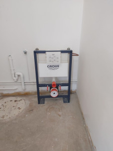 Photo de galerie - Pose d'un WC suspendu