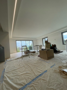 Photo de galerie - Caisson avec ruban led encastrer 