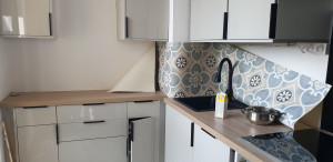 Photo de galerie - J'ai faite papier sur le mur de cuisine 