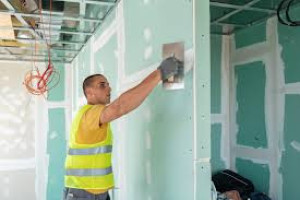 Photo de galerie - Pose placo, faux plafond, cloisons, pose peinture, pose toile de verre, pose papier peint, pose placo, pose enduit, pose sols pvc, pose parquet, ratissage, pose bandes,