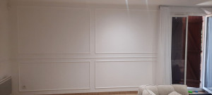 Photo de galerie - Pose des molures style  haussmanien 
