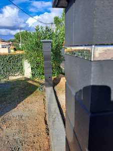 Photo de galerie - Poteau pour futur portails 