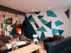 Photo de galerie - Installation personnel du poêle a bois  et deco