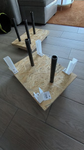 Photo de galerie - Range poids sur mesure : soudure, bois et impression 3D 
