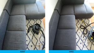 Photo de galerie - Nettoyage canapé